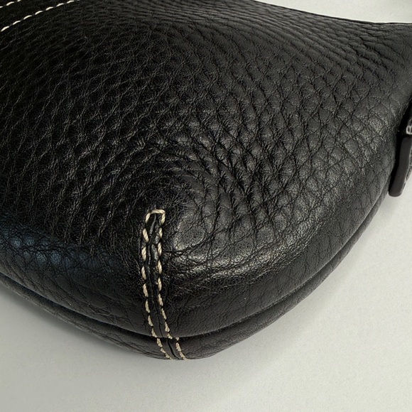 COACH Legacy Black Pebble Leather Wristlet - Picture 6 of 7